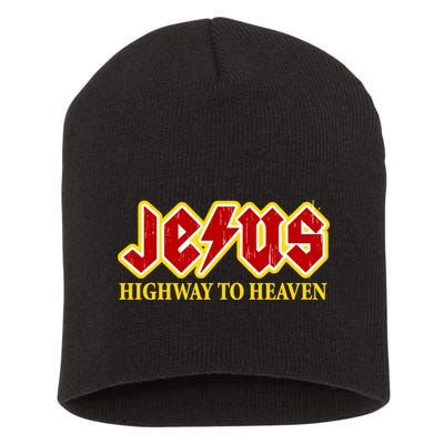 Jesus Rocks Highway To heaven Short Acrylic Beanie