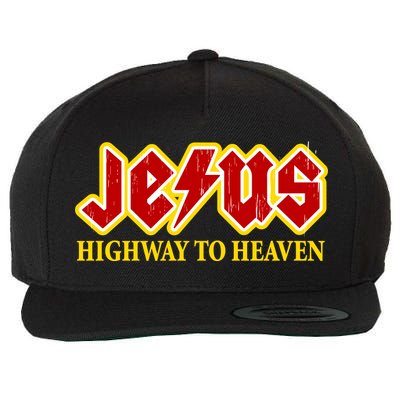 Jesus Rocks Highway To heaven Wool Snapback Cap