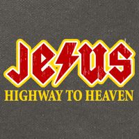 Jesus Rocks Highway To heaven Cotton Canvas Backpack