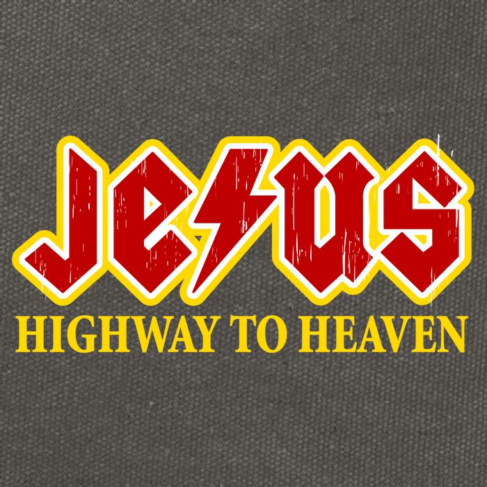 Jesus Rocks Highway To heaven Cotton Canvas Backpack