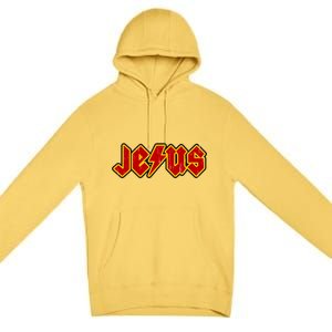 Jesus Rocks Logo Premium Pullover Hoodie