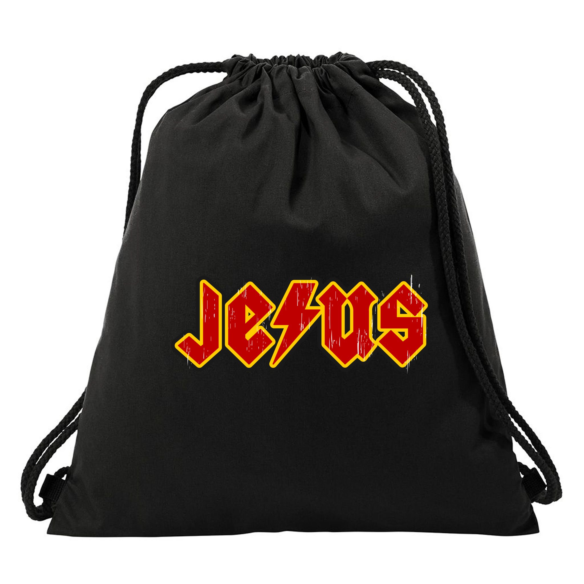 Jesus Rocks Logo Drawstring Bag