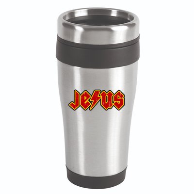 Jesus Rocks Logo 16oz Travel Tumbler