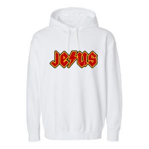 Jesus Rocks Logo Garment-Dyed Fleece Hoodie