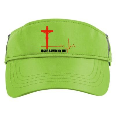 Jesus Saved My Life Adult Drive Performance Visor