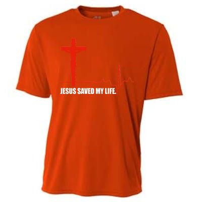 Jesus Saved My Life Cooling Performance Crew T-Shirt