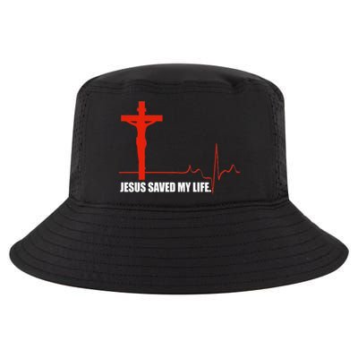 Jesus Saved My Life Cool Comfort Performance Bucket Hat