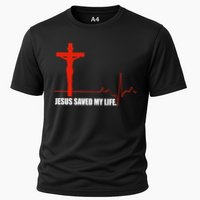 Jesus Saved My Life Cooling Performance Crew T-Shirt