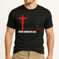 Jesus Saved My Life Cooling Performance Crew T-Shirt
