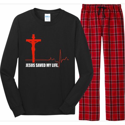 Jesus Saved My Life Long Sleeve Pajama Set