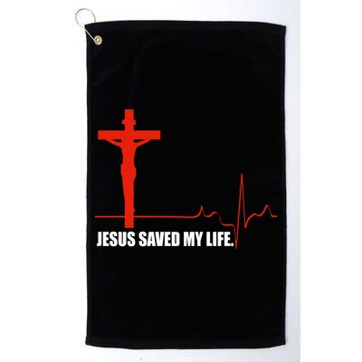 Jesus Saved My Life Golf Towel
