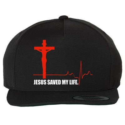 Jesus Saved My Life Wool Snapback Cap