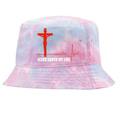 Jesus Saved My Life Tie-Dyed Bucket Hat