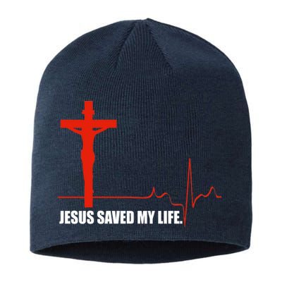 Jesus Saved My Life Sustainable Beanie