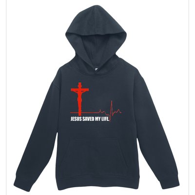 Jesus Saved My Life Urban Pullover Hoodie