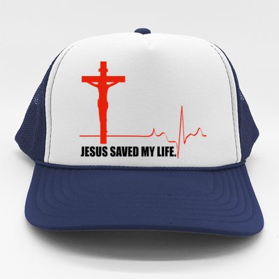 Jesus Saved My Life Trucker Hat