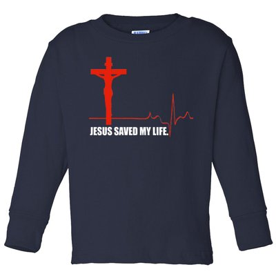 Jesus Saved My Life Toddler Long Sleeve Shirt