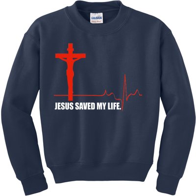 Jesus Saved My Life Kids Sweatshirt