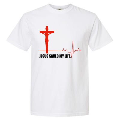 Jesus Saved My Life Garment-Dyed Heavyweight T-Shirt