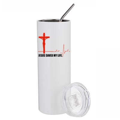 Jesus Saved My Life Stainless Steel Tumbler