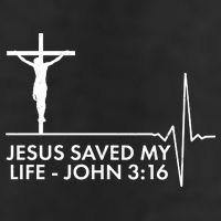 Jesus Saved My Life John 3:16 Heartbeat Adult Drive Performance Visor
