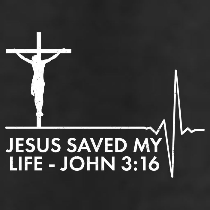 Jesus Saved My Life John 3:16 Heartbeat Adult Drive Performance Visor