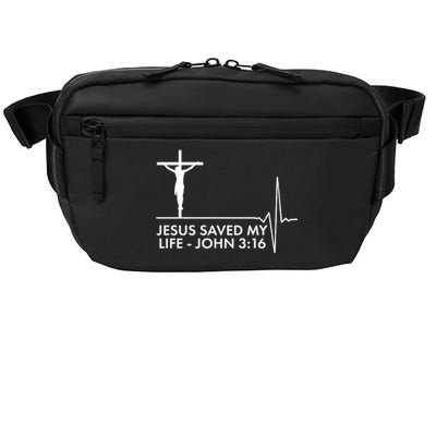 Jesus Saved My Life John 3:16 Heartbeat Crossbody Pack