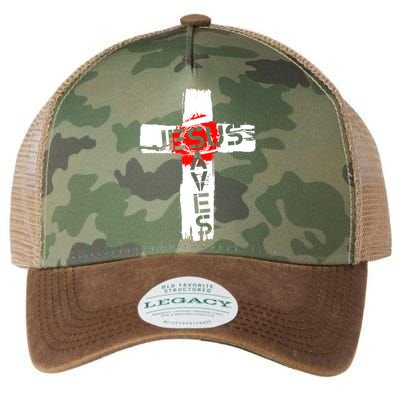 Jesus Saves Legacy Tie Dye Trucker Hat