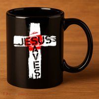 Jesus Saves 11oz C Handle Ceramic Mug