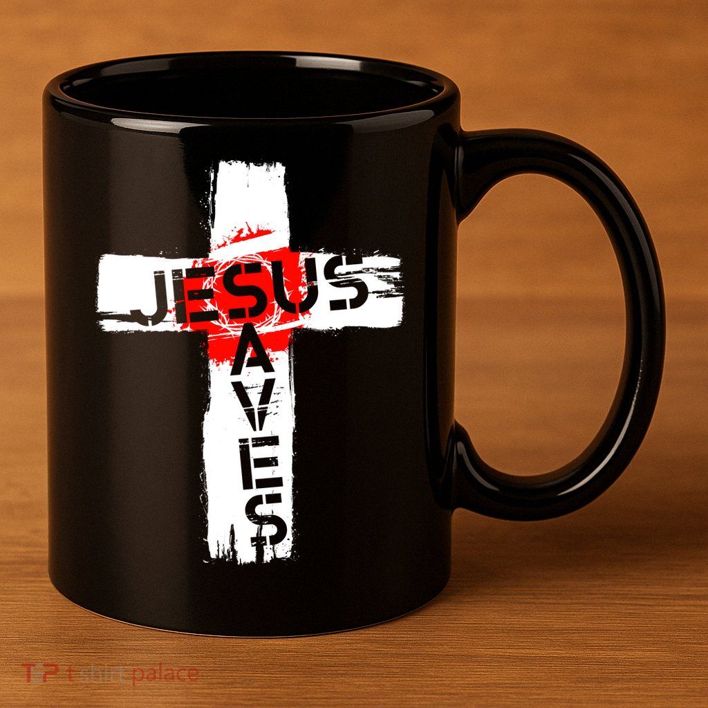 Jesus Saves 11oz C Handle Ceramic Mug