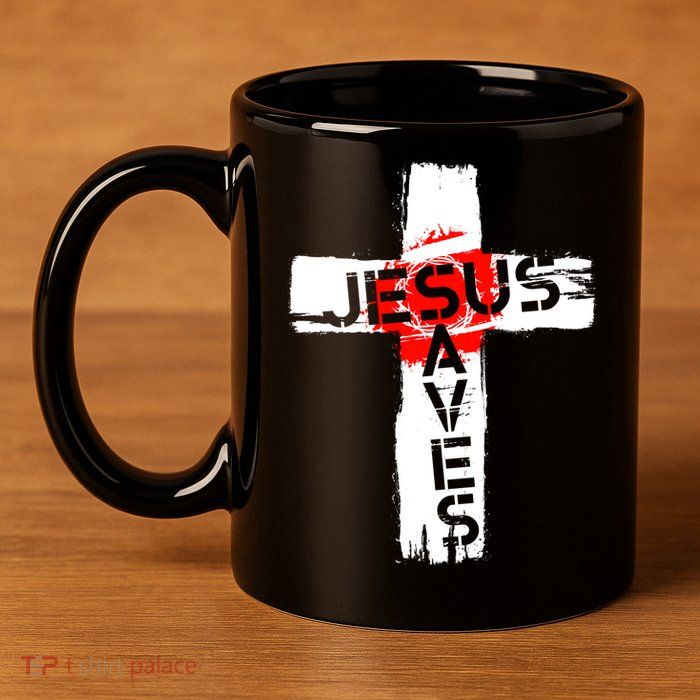 Jesus Saves 11oz C Handle Ceramic Mug