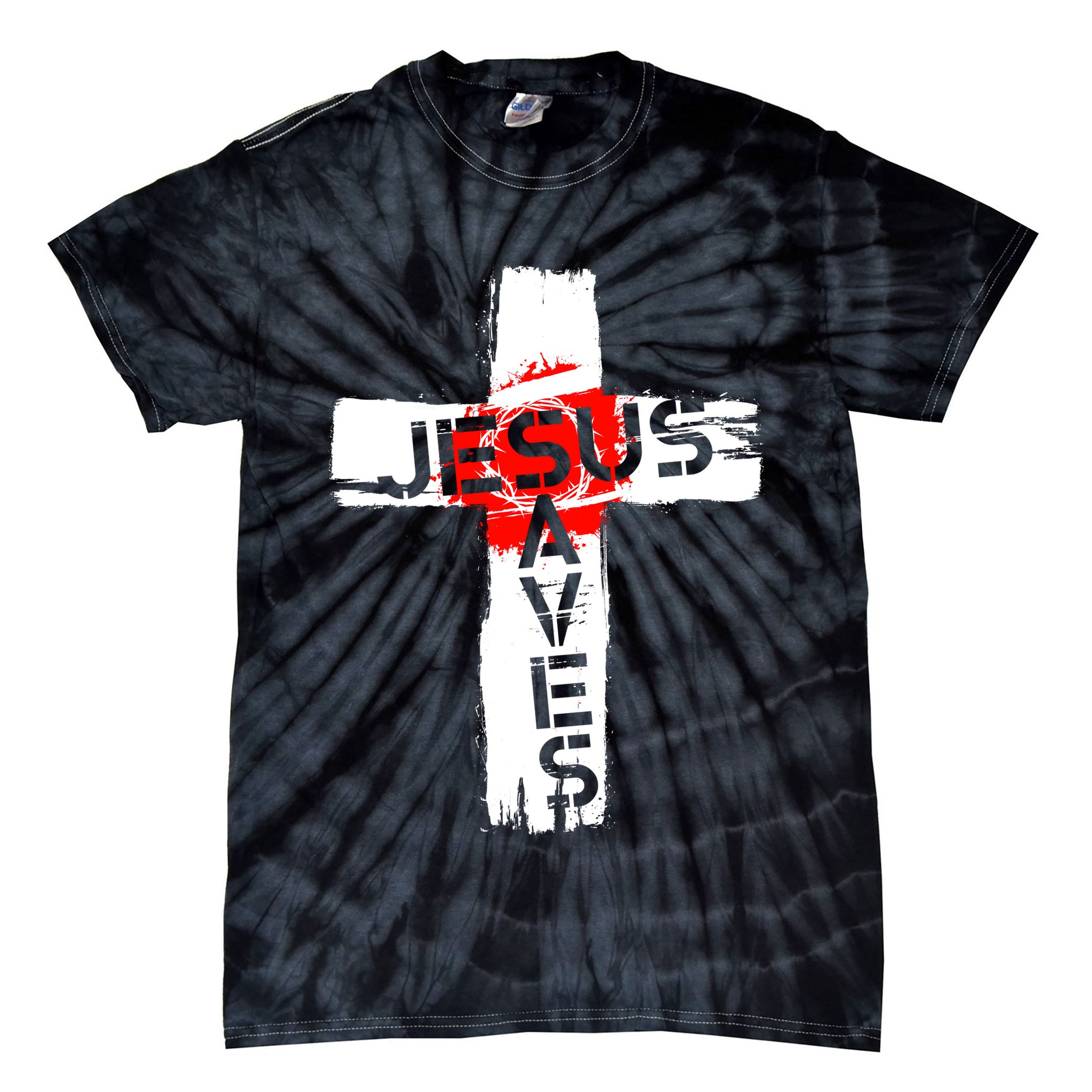 Jesus Saves Tie-Dye T-Shirt