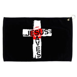 Jesus Saves Grommeted Golf Towel