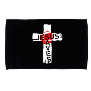 Jesus Saves Microfiber Hand Towel