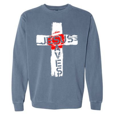 Jesus Saves Garment-Dyed Sweatshirt