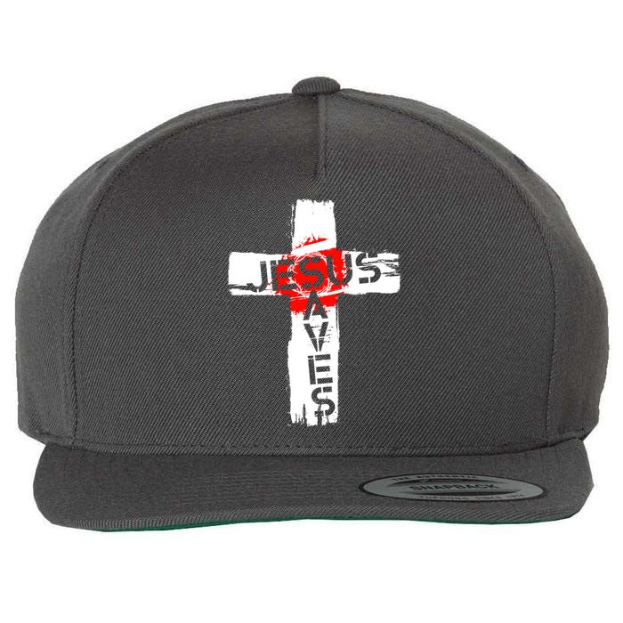 Jesus Saves Wool Snapback Cap