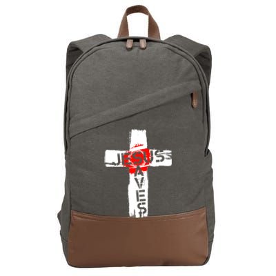 Jesus Saves Cotton Canvas Backpack