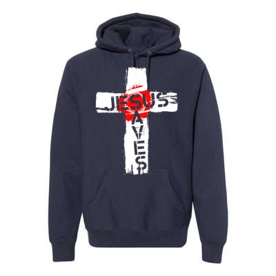 Jesus Saves Premium Hoodie