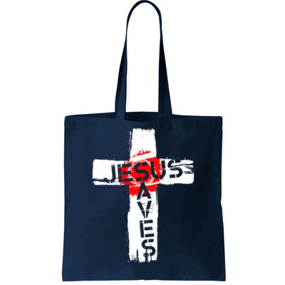 Jesus Saves Tote Bag