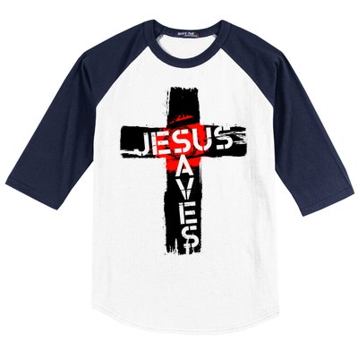 Jesus Saves Baseball Sleeve Shirt