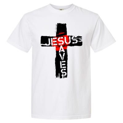 Jesus Saves Garment-Dyed Heavyweight T-Shirt