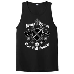 Jesus Saves All Others Take Half Damage DnD Game PosiCharge Competitor Tank