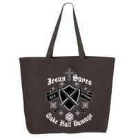 Jesus Saves All Others Take Half Damage DnD Game 25L Jumbo Tote