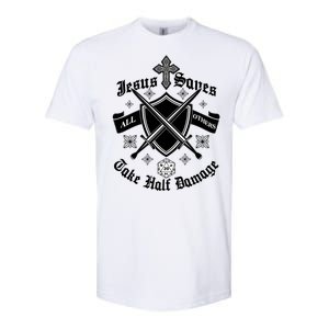 Jesus Saves All Others Take Half Damage DnD Game Softstyle CVC T-Shirt