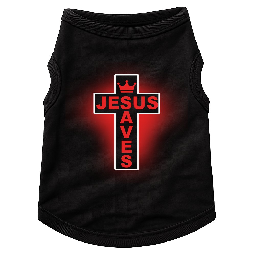 Jesus Saves Christian Faith Cross Doggie Tank