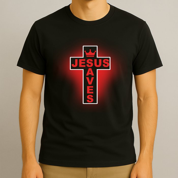 Jesus Saves Christian Faith Cross T-Shirt