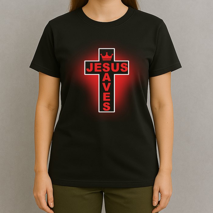 Jesus Saves Christian Faith Cross T-Shirt