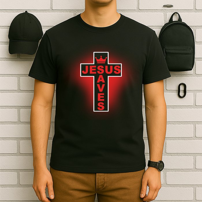 Jesus Saves Christian Faith Cross T-Shirt