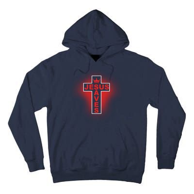 Jesus Saves Christian Faith Cross Tall Hoodie