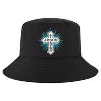 Jesus Saves Cross Cool Comfort Performance Bucket Hat